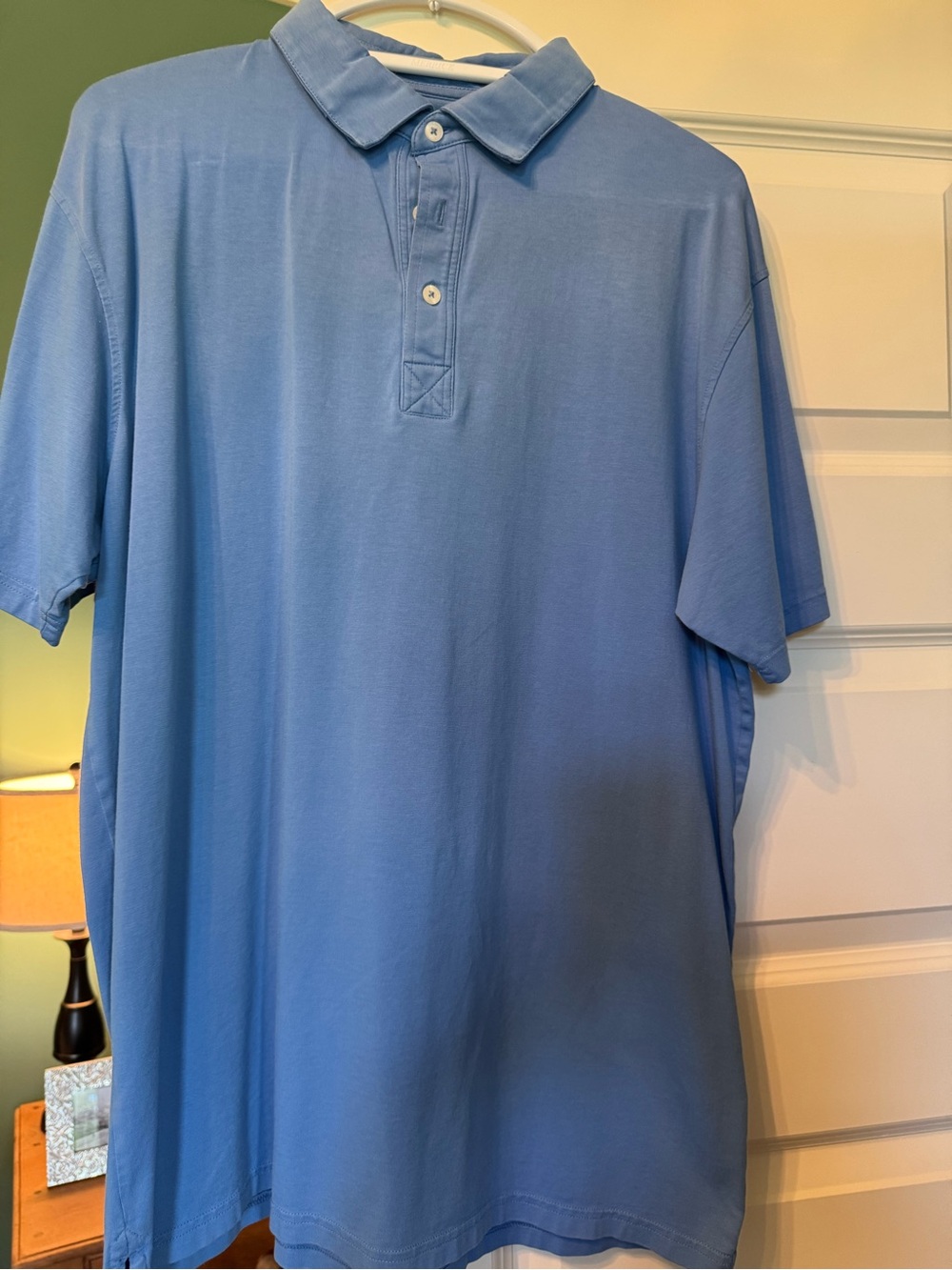 Men's Sky Blue Short Sleeve Polo Shirt